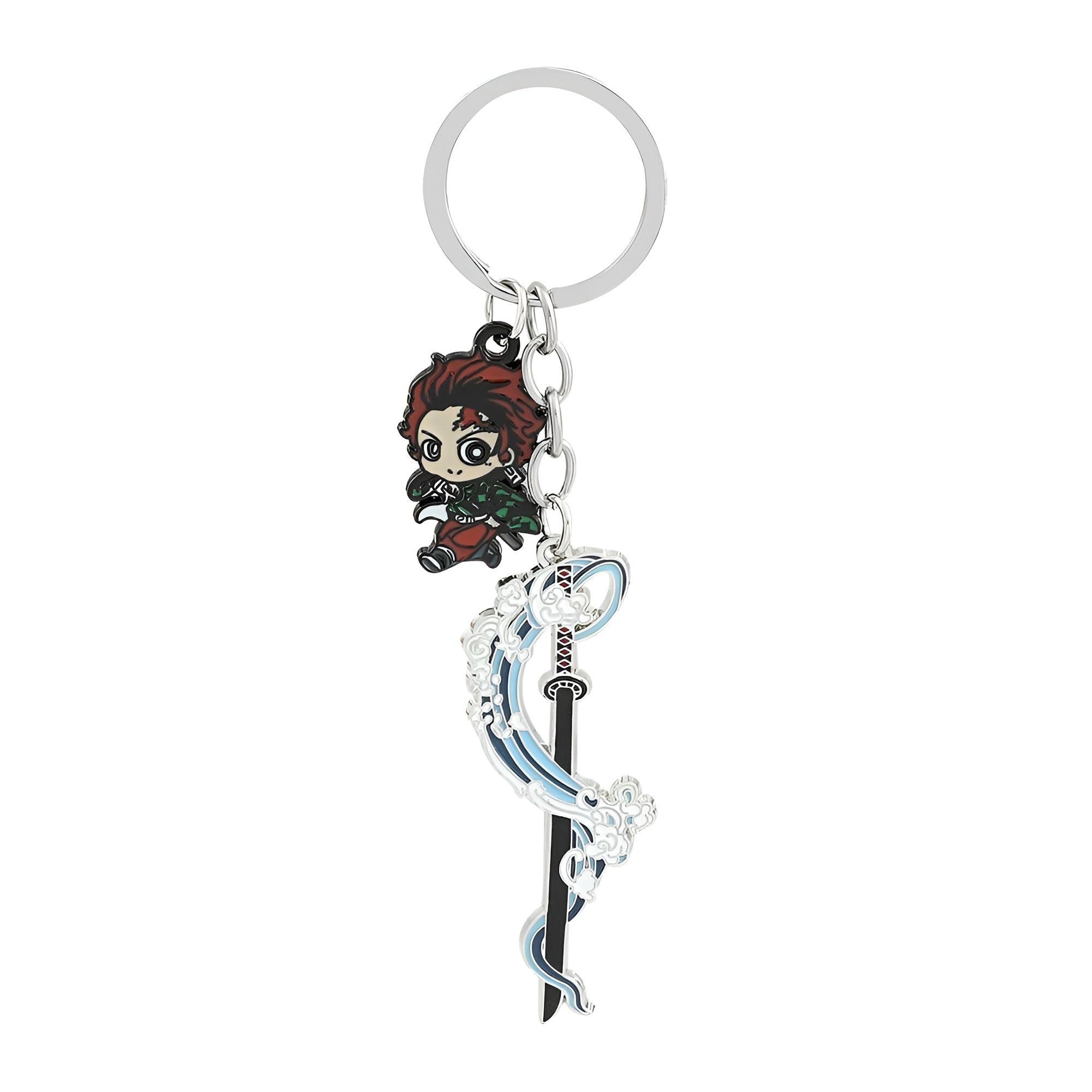 Demon Slayer Katana Keychain | Tanjiro Zenitsu Sword Key Ring