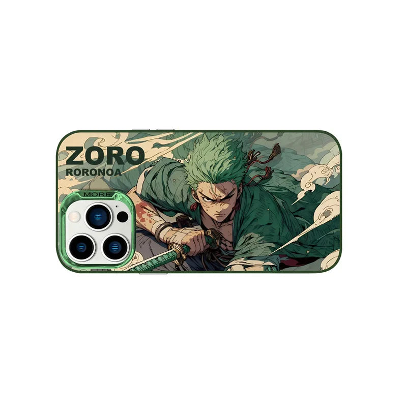One Piece Luffy Zoro Plating iPhone Case | Cute Soft Cover