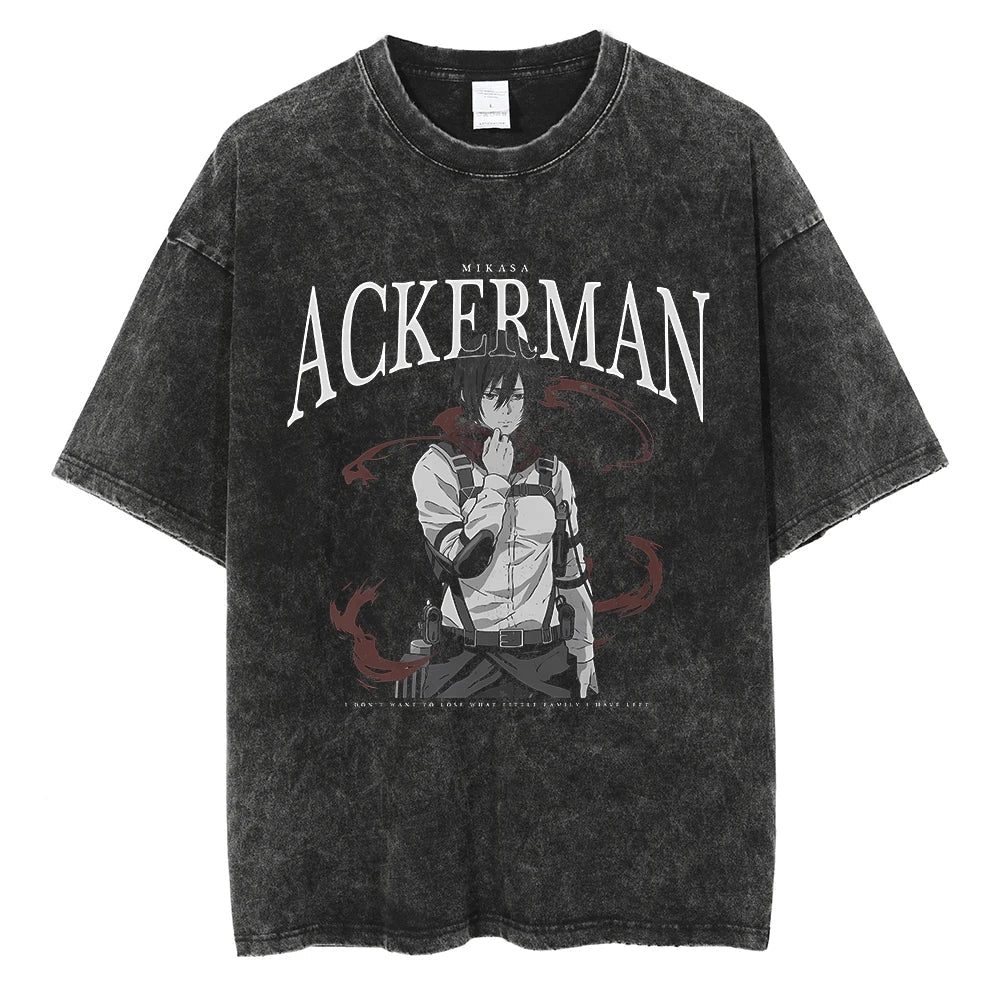 Attack on Titan Levi Ackerman Cotton T-Shirt | Harajuku Tee