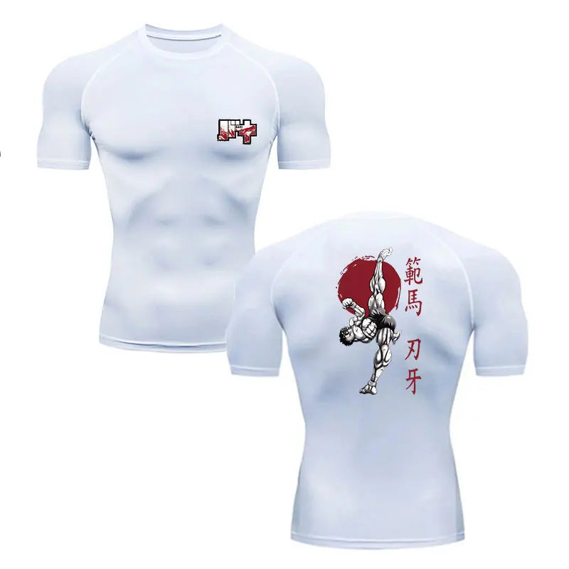 Baki Hanma Men's Gym T-Shirt | MMA Rash Guard Boxing Shirt