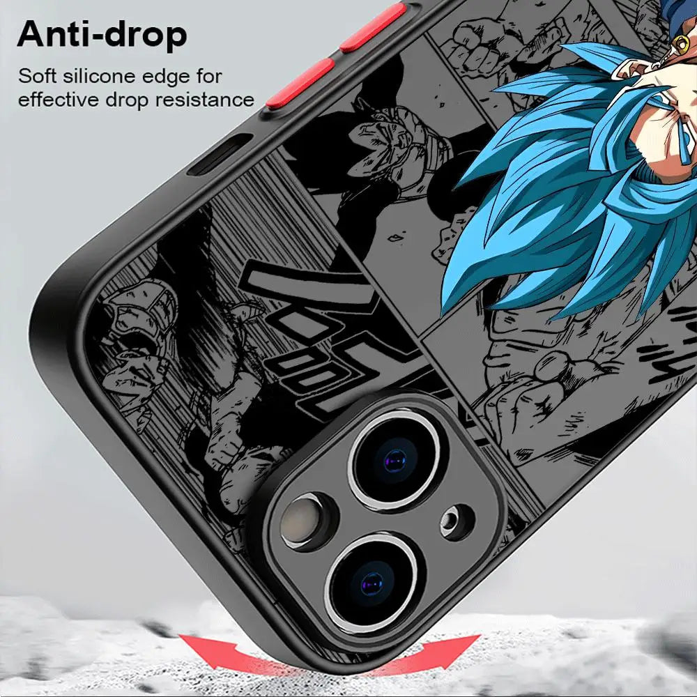 Dragon Ball Matte Shockproof Armor iPhone Case | Anime Cover