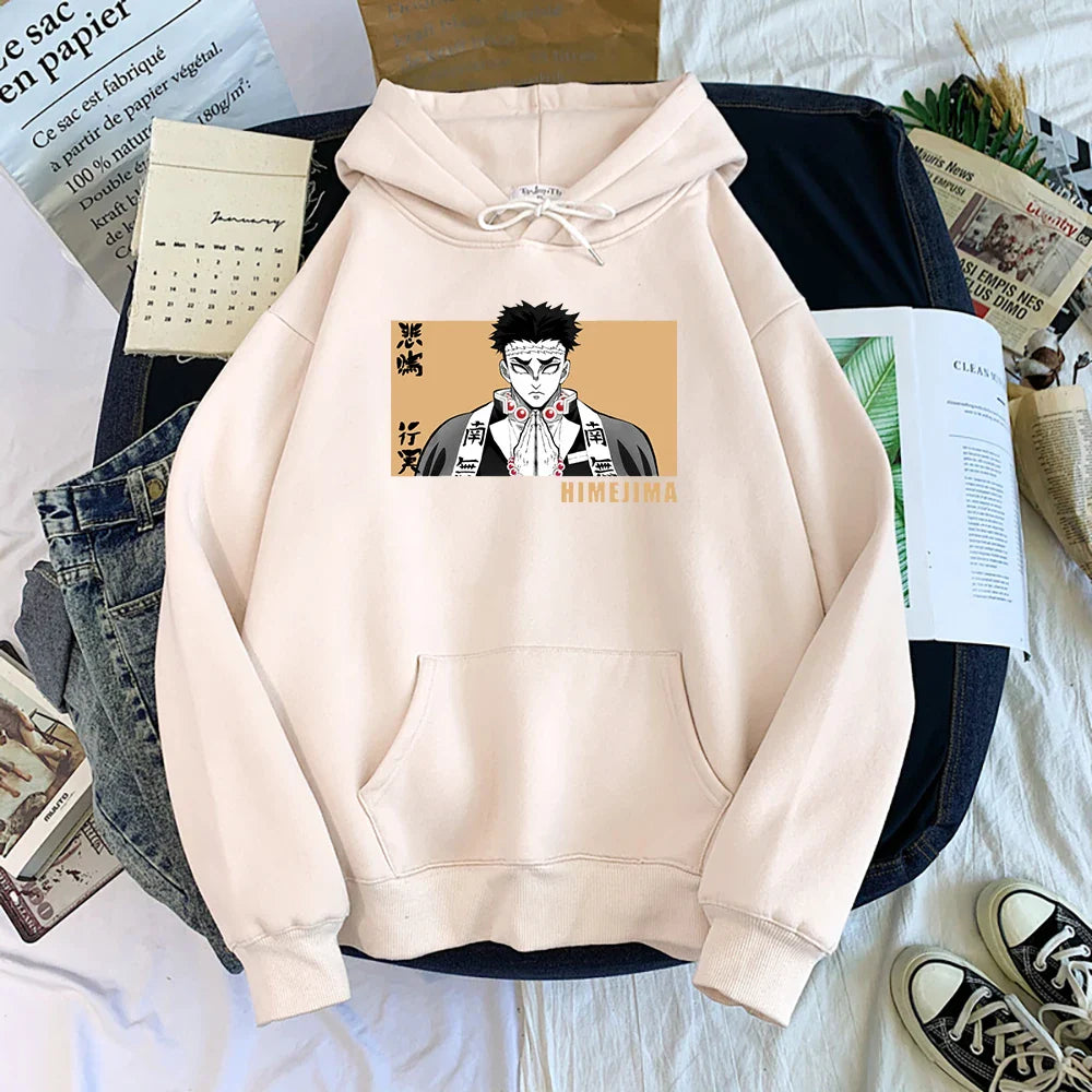 Demon Slayer Gyomei Himejima Oversized Hoodie | Warm Anime Fleece