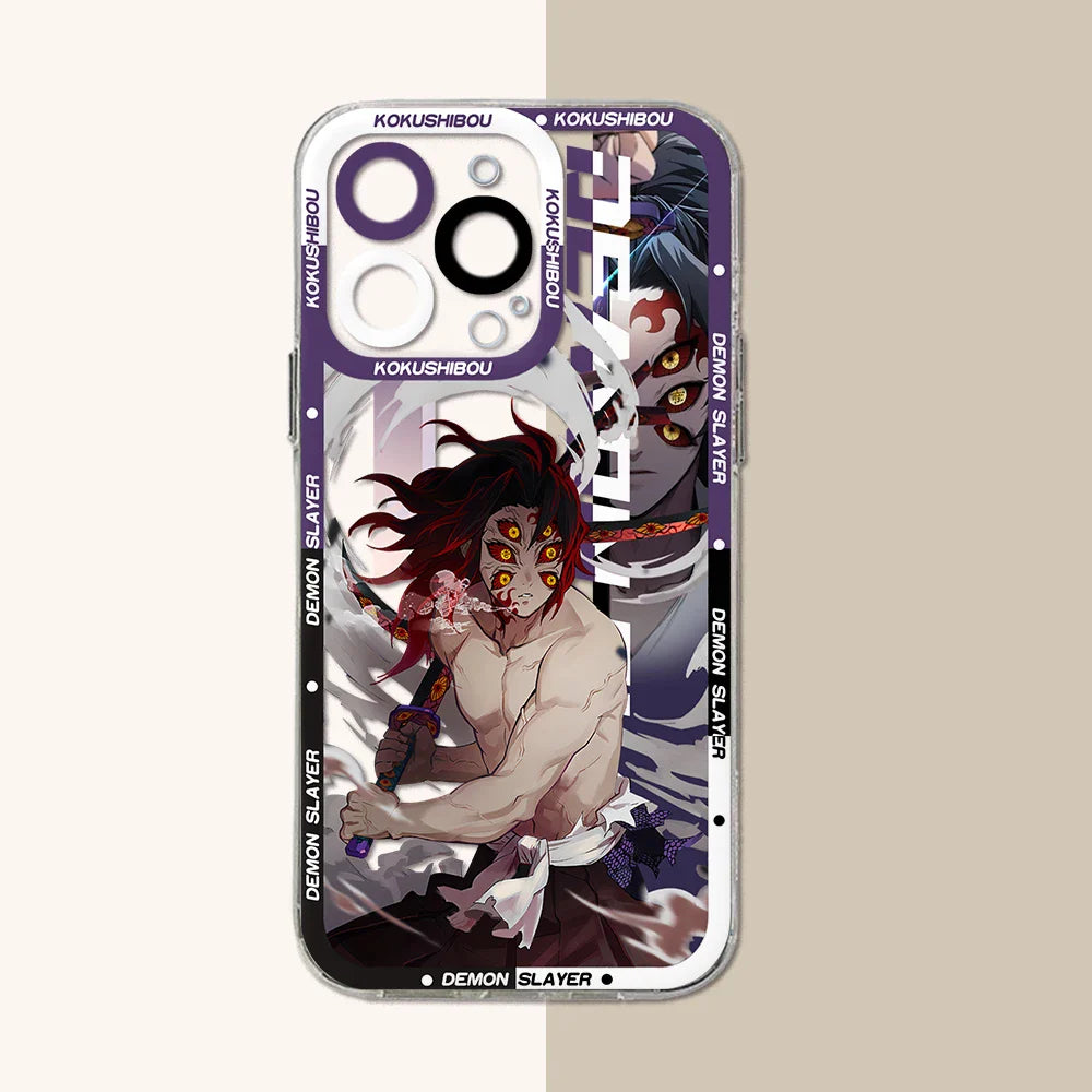 Demon Slayer Clear TPU iPhone Case | Anime Cover