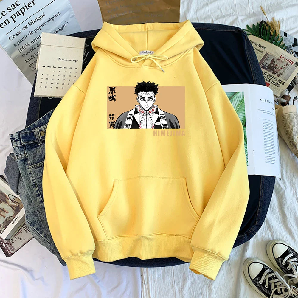 Demon Slayer Gyomei Himejima Oversized Hoodie | Warm Anime Fleece