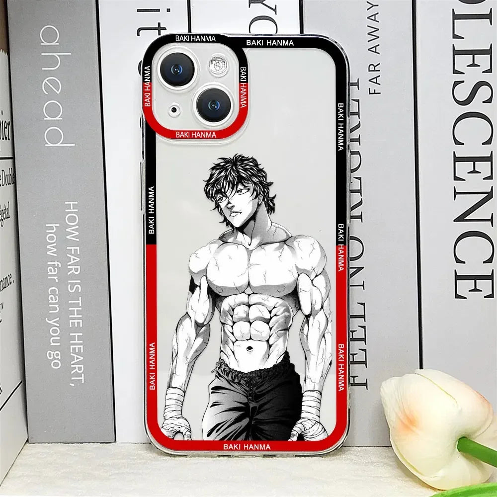 Baki Hanma Anime iPhone Case | Manga Comics Soft Clear Cover