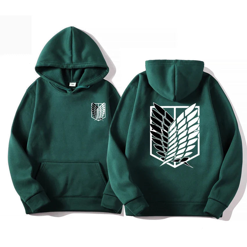 Attack on Titan Hoodie | Unisex Harajuku Anime Pullover