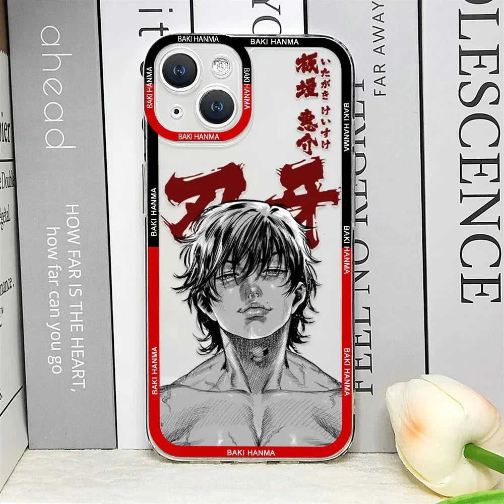Baki Hanma Clear Soft iPhone Case | Anime Manga Cover