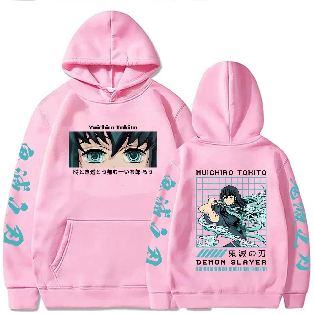 Demon Slayer Muichiro Tokito Women's Hoodie | Plus Size Harajuku
