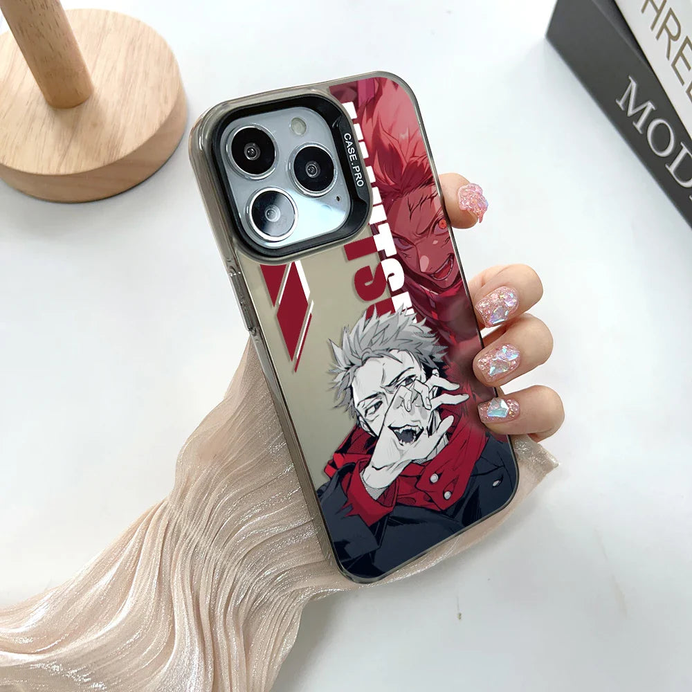 Jujutsu Kaisen Gojo Yuji iPhone Case | Dual Layer Silver Plated