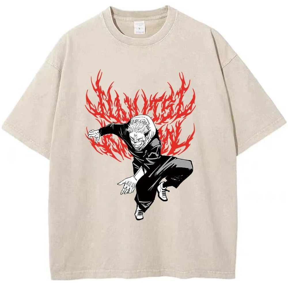 Jujutsu Kaisen Hip-Hop T-Shirt | Harajuku Anime Streetwear
