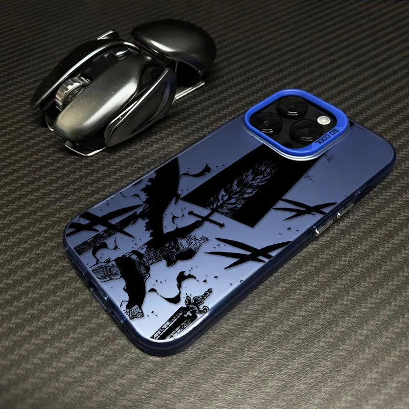 Black Clover Anime iPhone Case | Silver Plated Cover