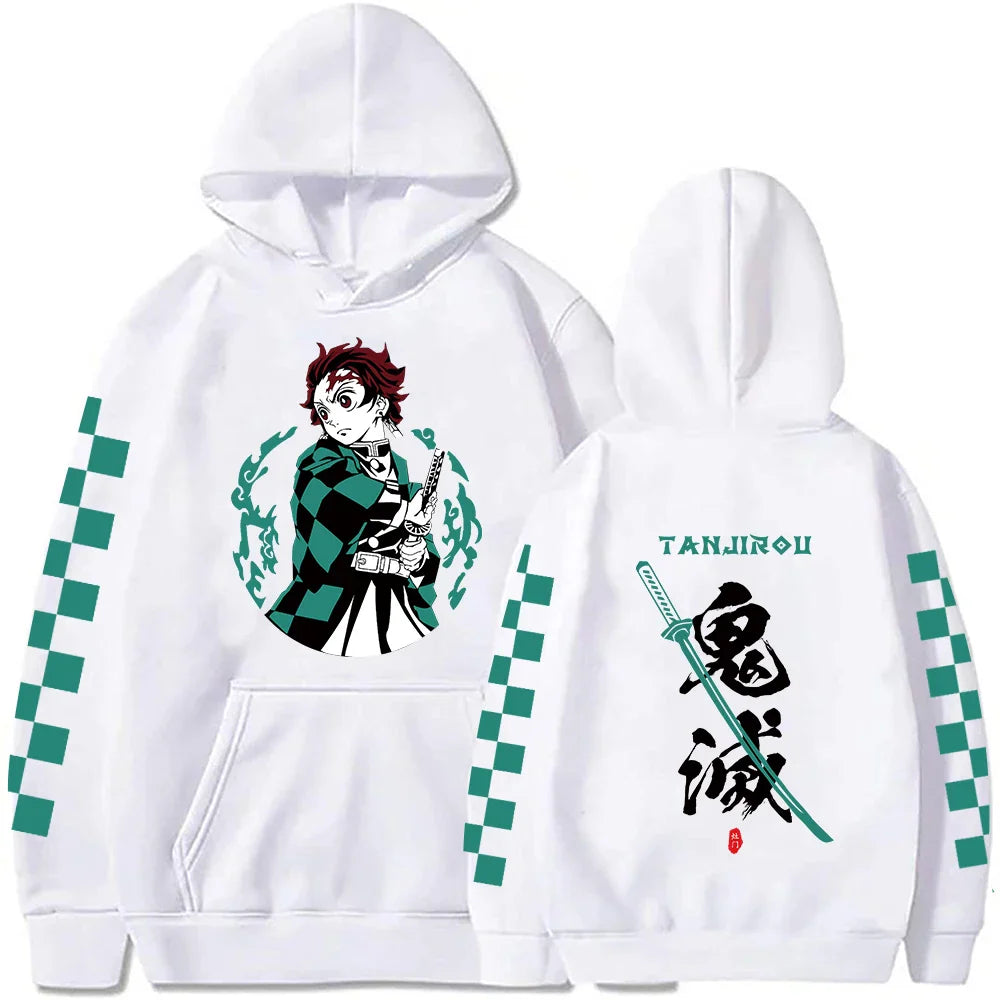 Demon Slayer Rengoku Casual Loose Hoodie | Harajuku Pullover
