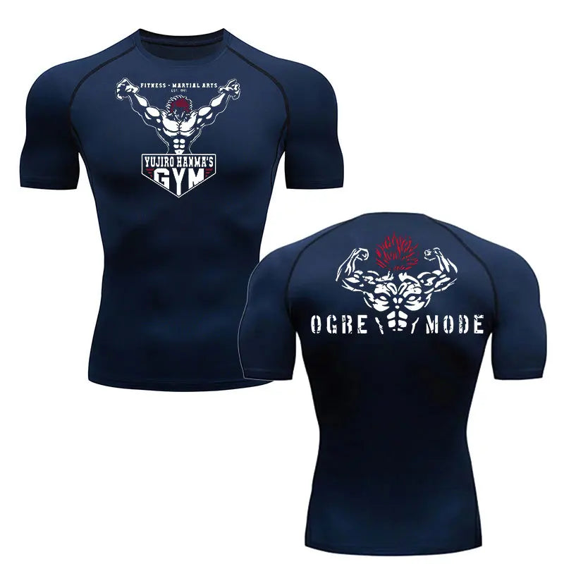 Baki Hanma Men's MMA T-Shirt | Gym Fitness Rash Guard BJJ