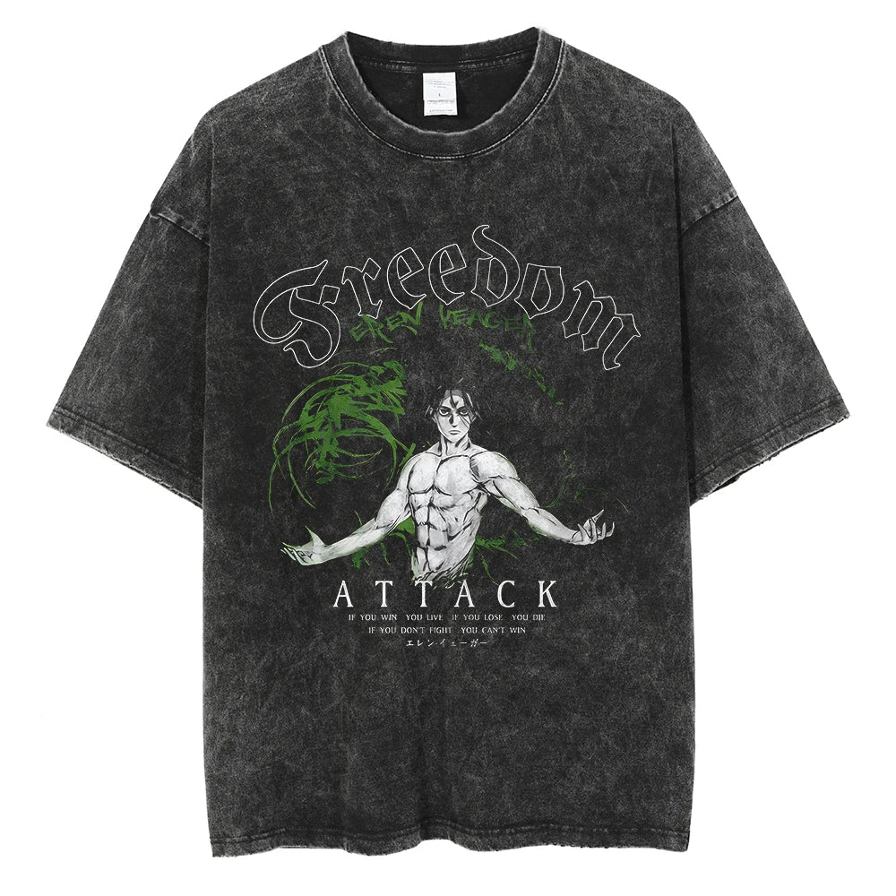 Attack on Titan Levi Ackerman Cotton T-Shirt | Harajuku Tee