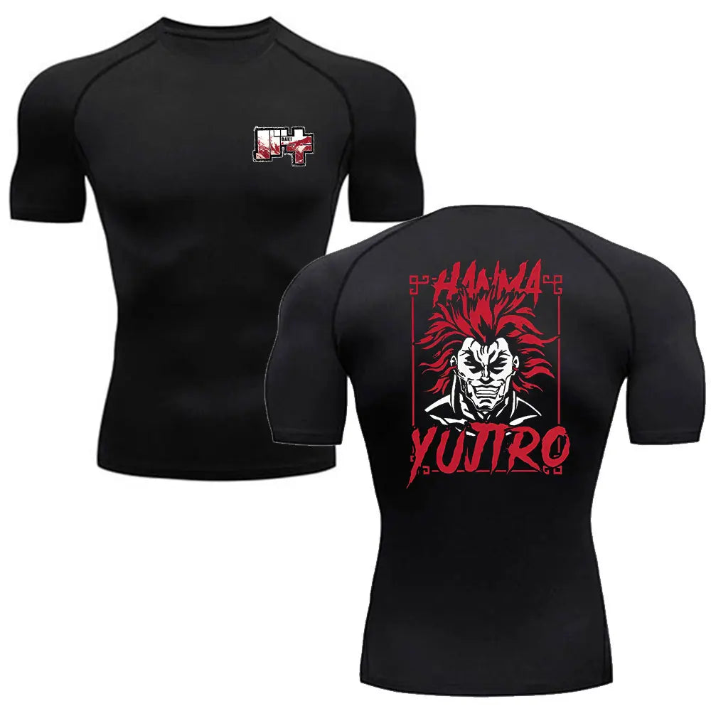 Baki Hanma Men's MMA T-Shirt | Gym Fitness Rash Guard BJJ