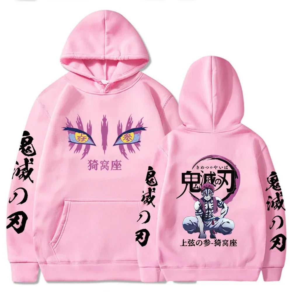 Demon Slayer Akaza Manga Graphic Hoodie | Streetwear