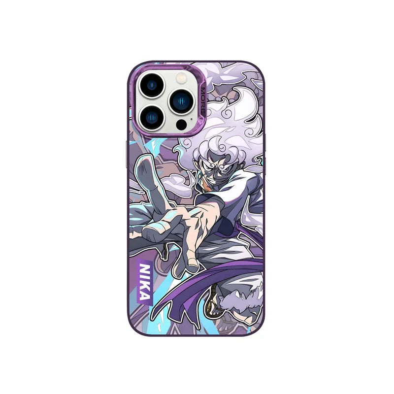 One Piece Luffy Zoro Plating iPhone Case | Cute Soft Cover