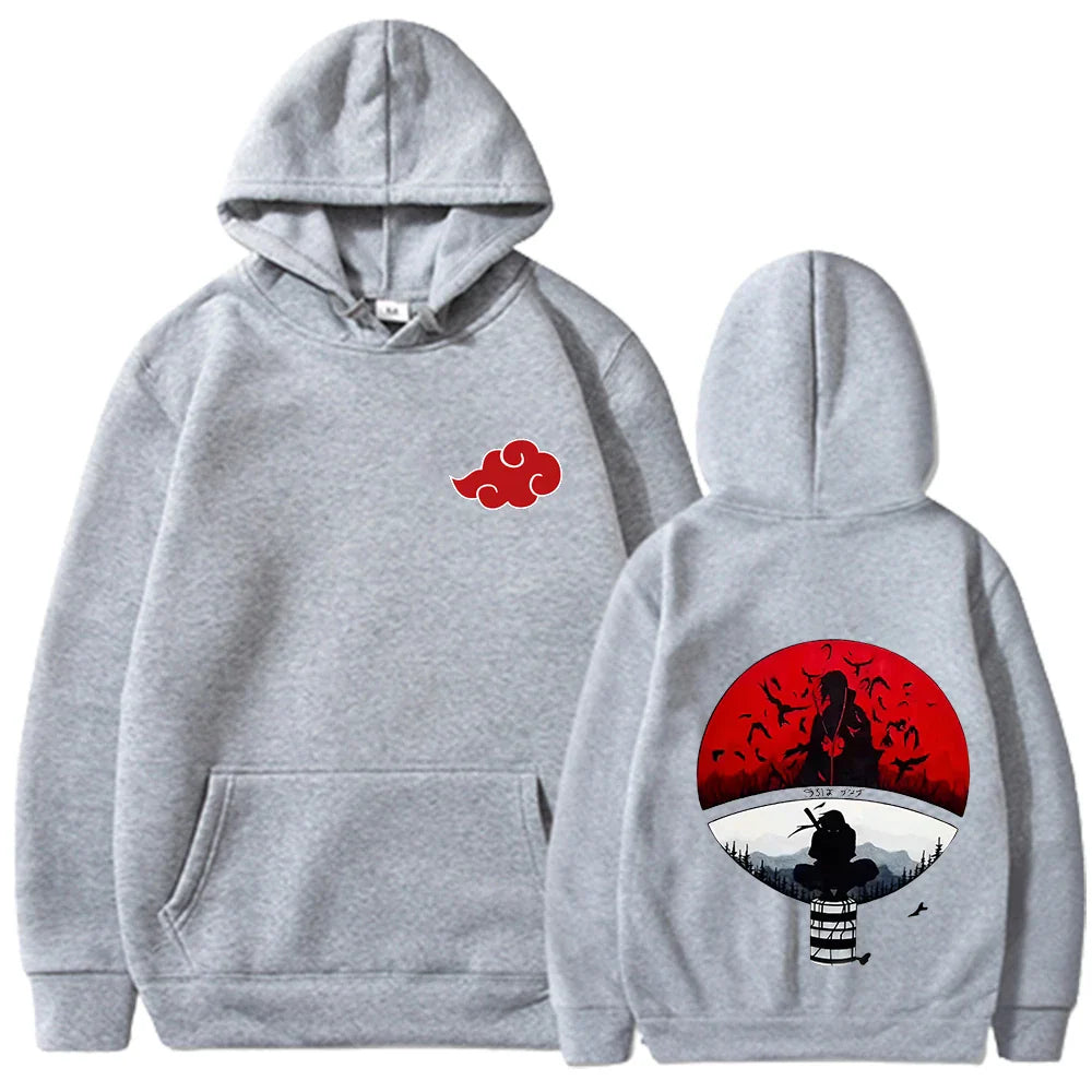 Demon Slayer Oversized Hoodie | Y2K Berserk Print Sweatshirt