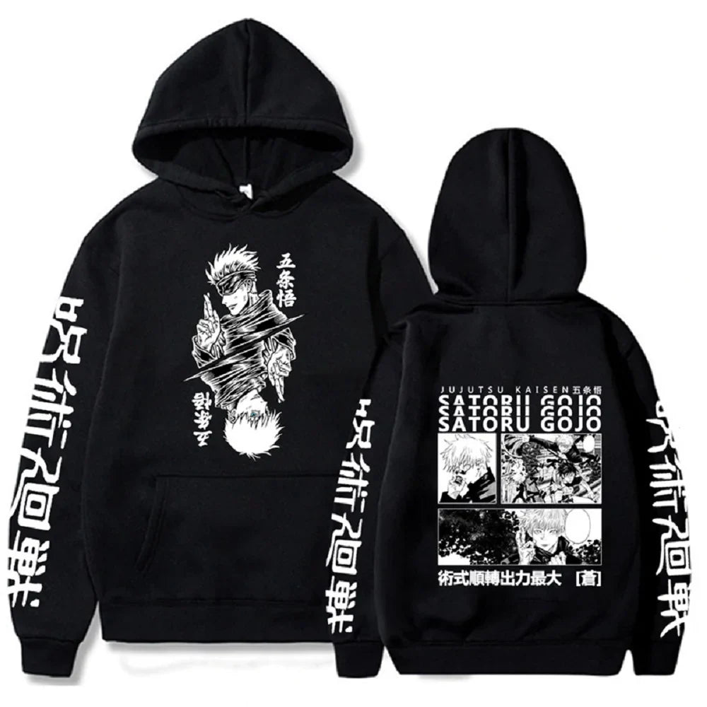 Jujutsu Kaisen Gojo Hoodie | Harajuku Anime Streetwear