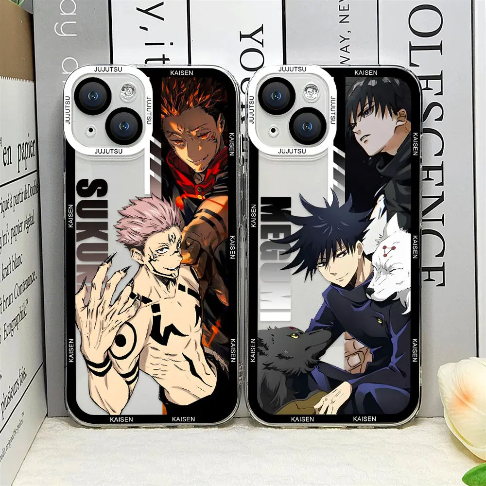 Jujutsu Kaisen Gojo Comics iPhone Case | Clear Bumper Cover