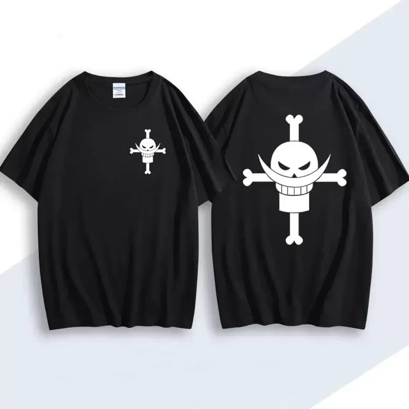 One Piece Ace & Newgate T-Shirt | Y2K Anime Cosplay Harajuku Tee