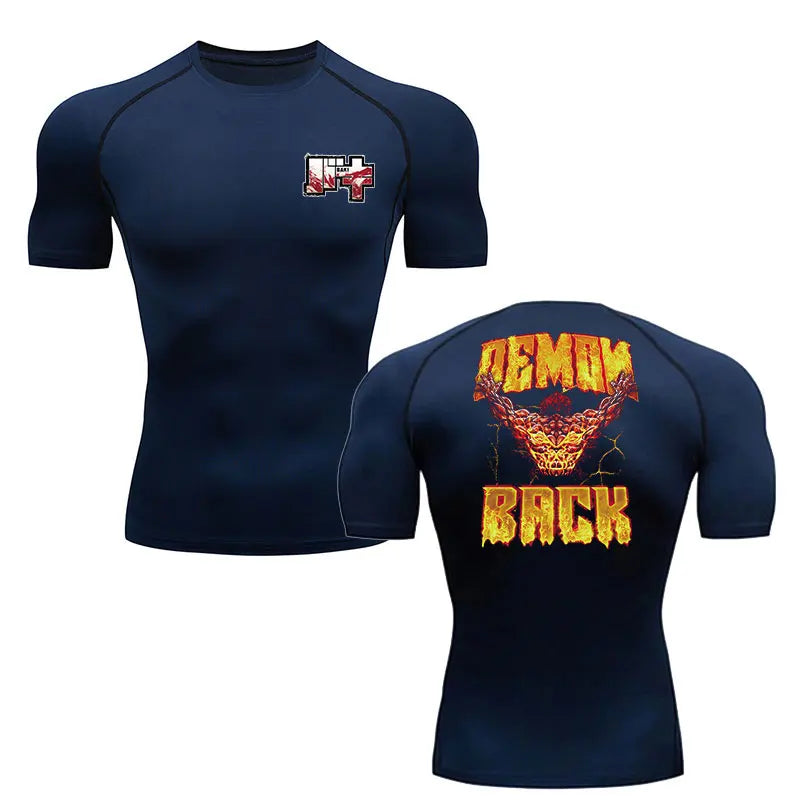 Baki Hanma Men's MMA T-Shirt | Gym Fitness Rash Guard BJJ