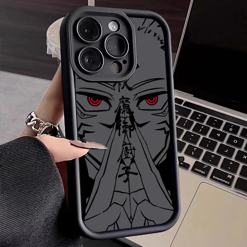 Jujutsu Kaisen Cool Soft Eye Ladder iPhone Case | Anime