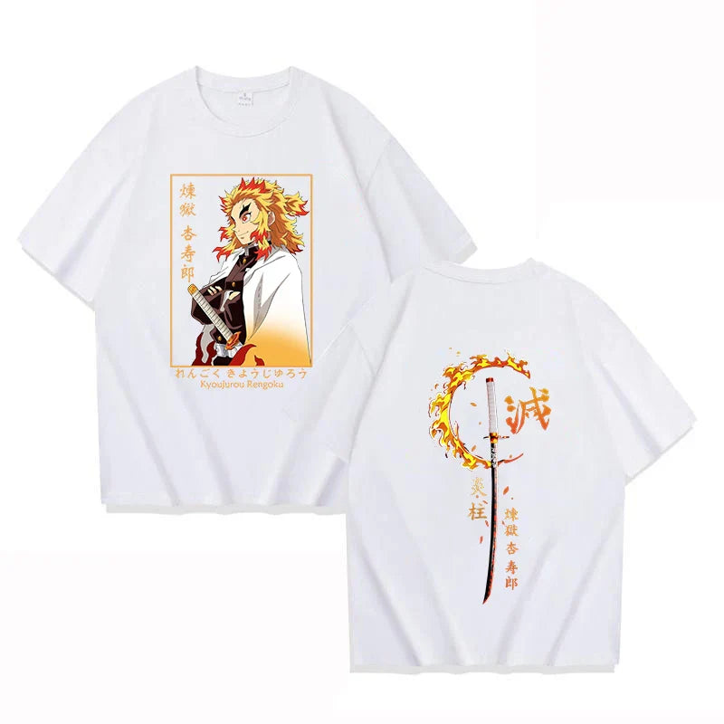 Demon Slayer Rengoku Kyoujurou T-Shirt | Unisex Summer Tee