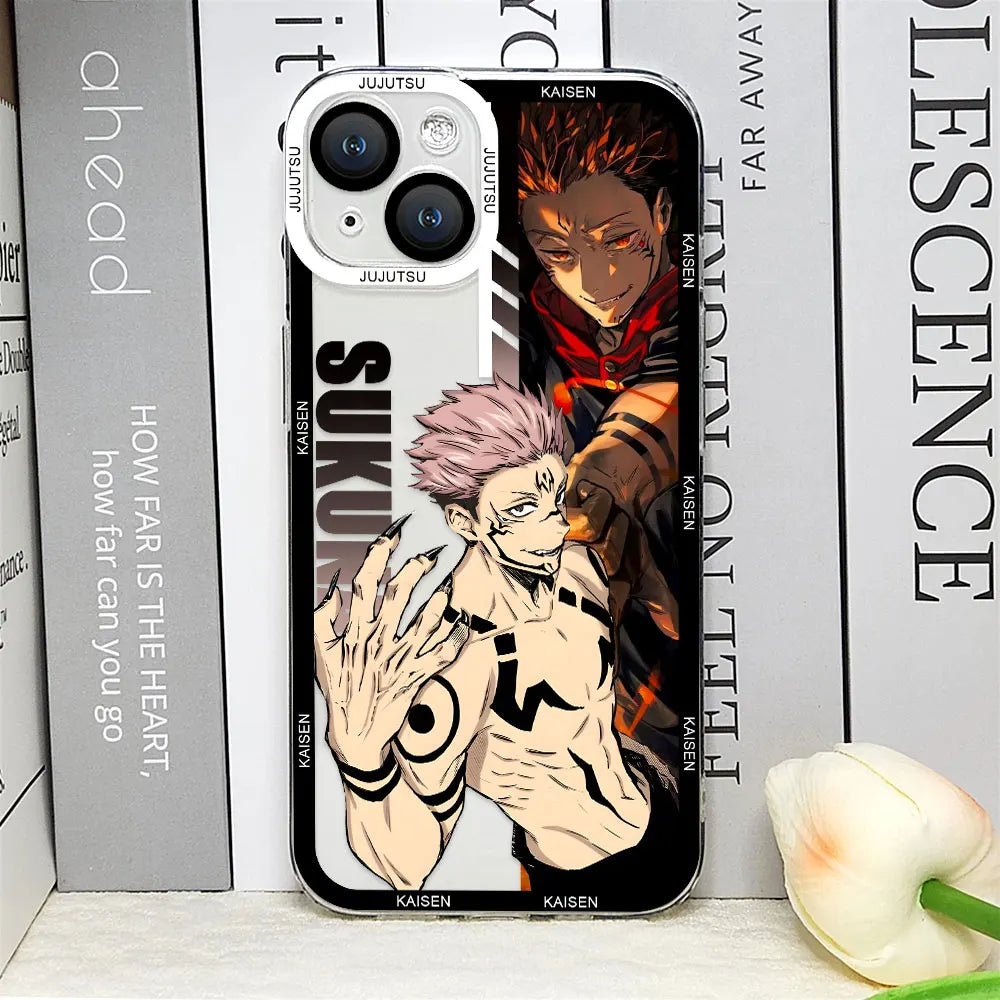 Jujutsu Kaisen Gojo Comics iPhone Case | Clear Bumper Cover