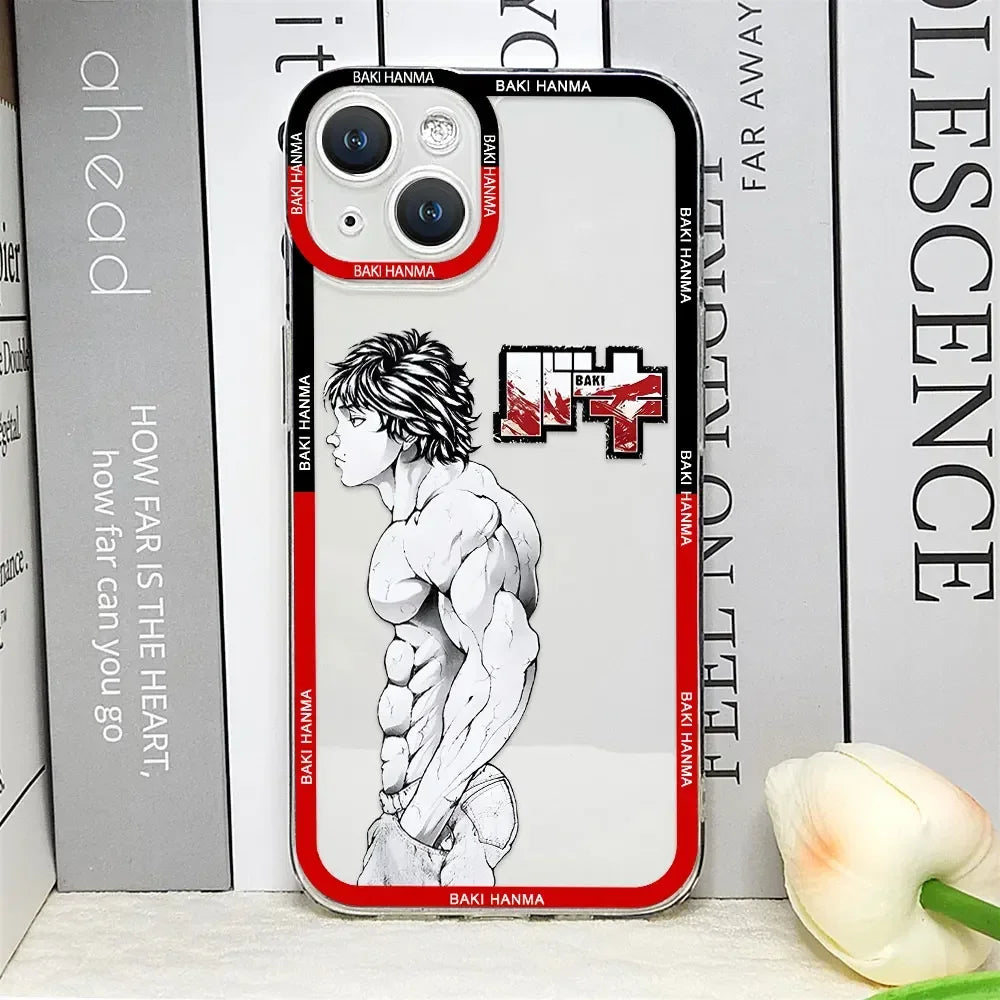 Baki Hanma Anime iPhone Case | Clear Soft Comics Cover