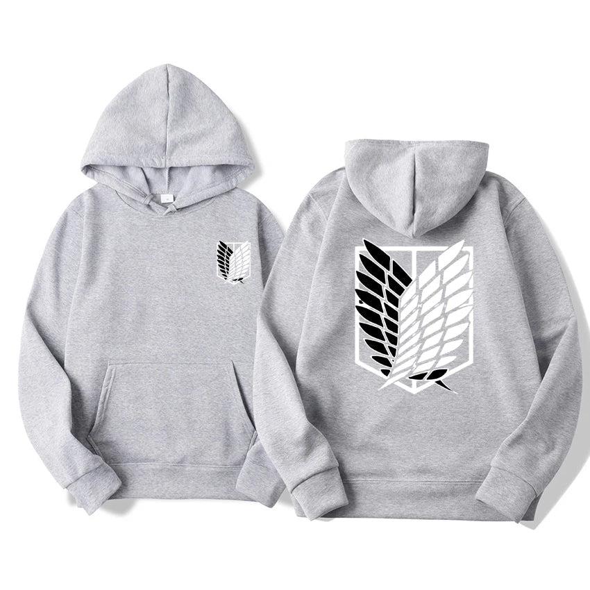 Attack on Titan Hoodie | Unisex Harajuku Anime Pullover