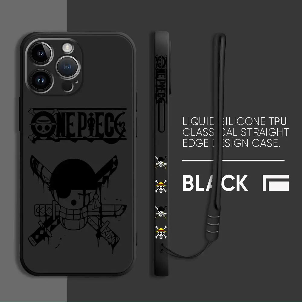 One Piece Anime iPhone Case | Soft Cover iPhone 7-15 Pro Max