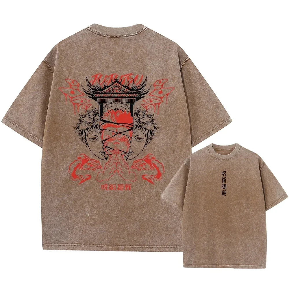 Jujutsu Kaisen Harajuku T-Shirt | Hip Hop Loose Cotton Tee