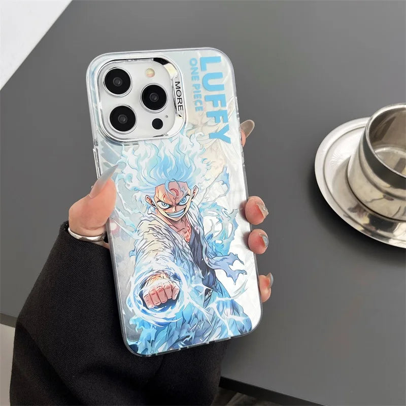 One Piece Luffy Zoro Luxury Electroplated iPhone Case