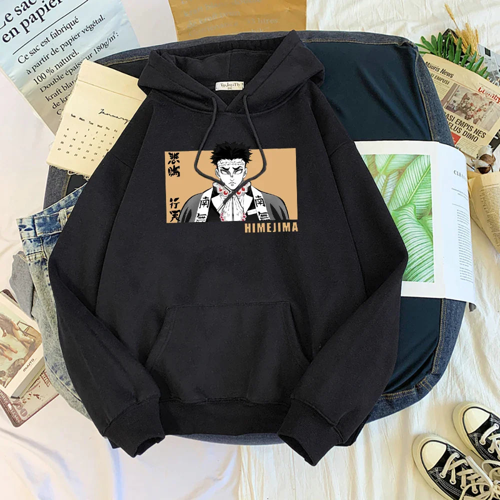 Demon Slayer Gyomei Himejima Oversized Hoodie | Warm Anime Fleece