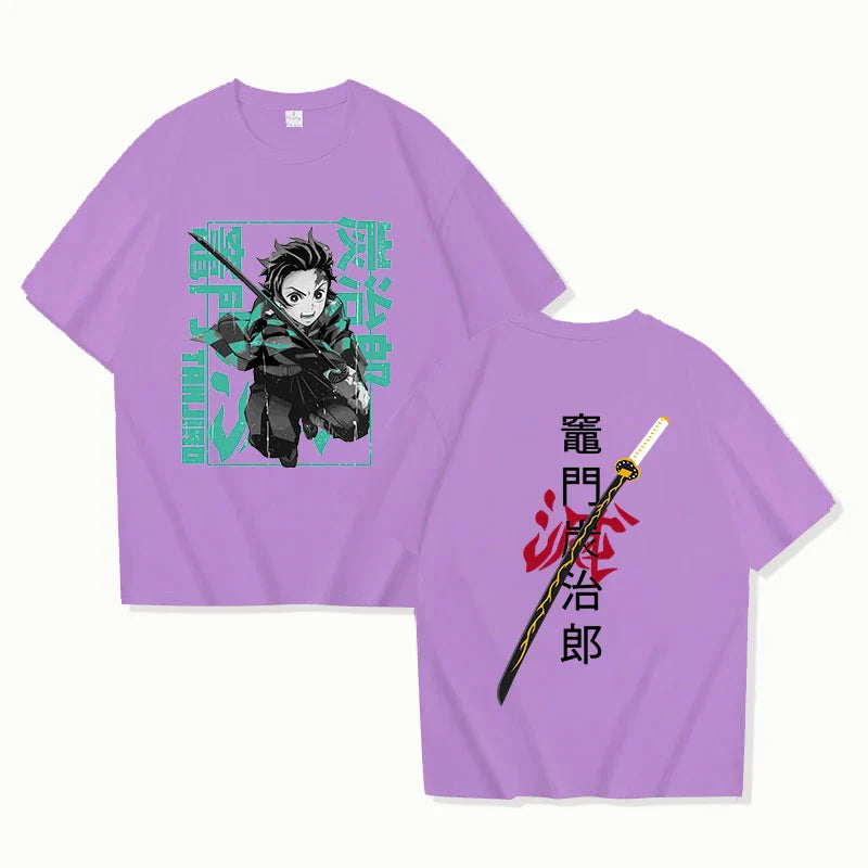Demon Slayer Tanjiro Graphic T-Shirt | Unisex Summer Anime Tee