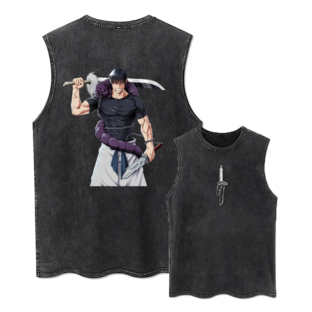 Japanese Anime Retro Washed Acid Oversized T-Shirt | Streetwear