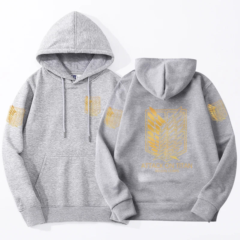Attack on Titan Crewneck Hoodie | Harajuku Anime Pullover