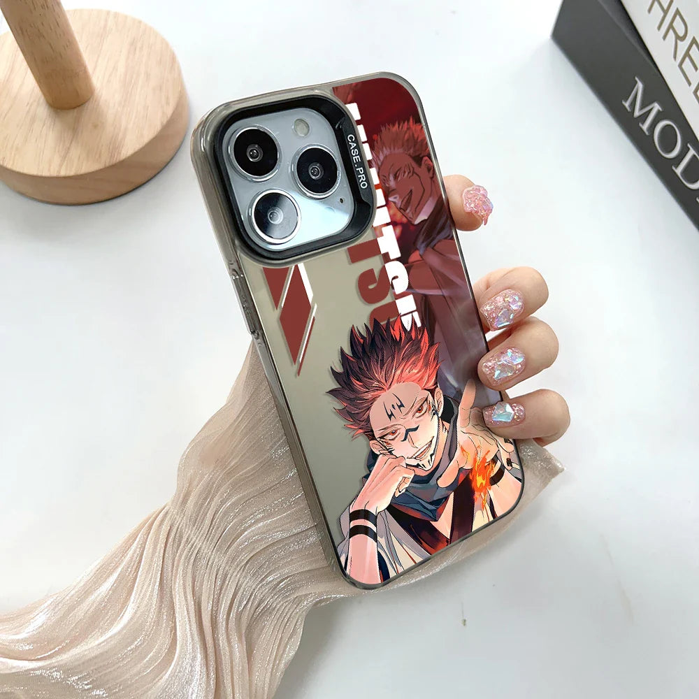 Jujutsu Kaisen Gojo Yuji iPhone Case | Dual Layer Silver Plated