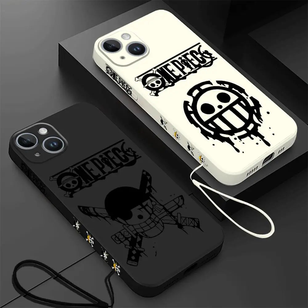 One Piece Anime iPhone Case | Soft Cover iPhone 7-15 Pro Max