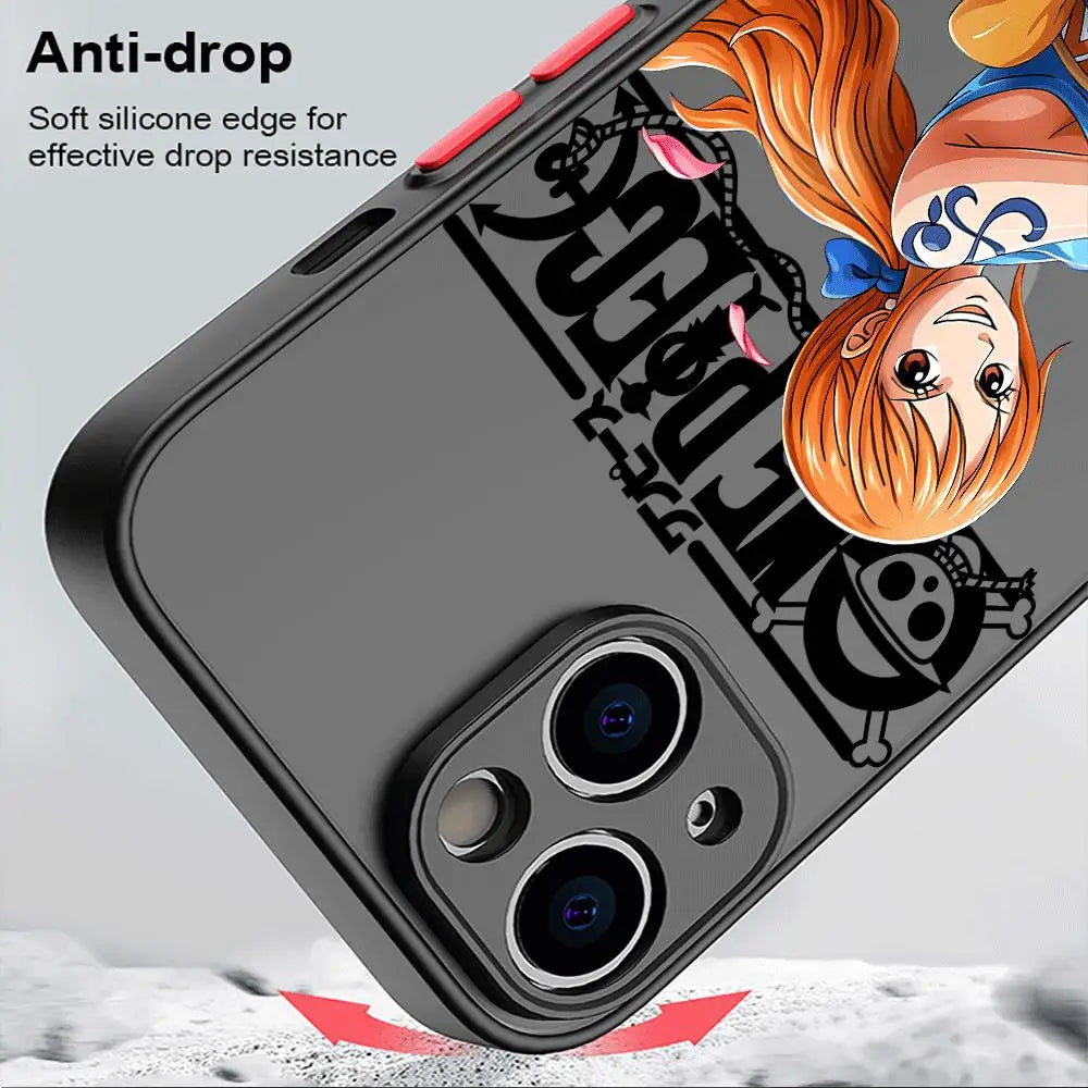 One Piece Anime Matte Shockproof iPhone Case | Phone Cover