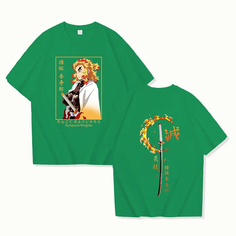 Demon Slayer Rengoku Kyoujurou T-Shirt | Unisex Summer Tee