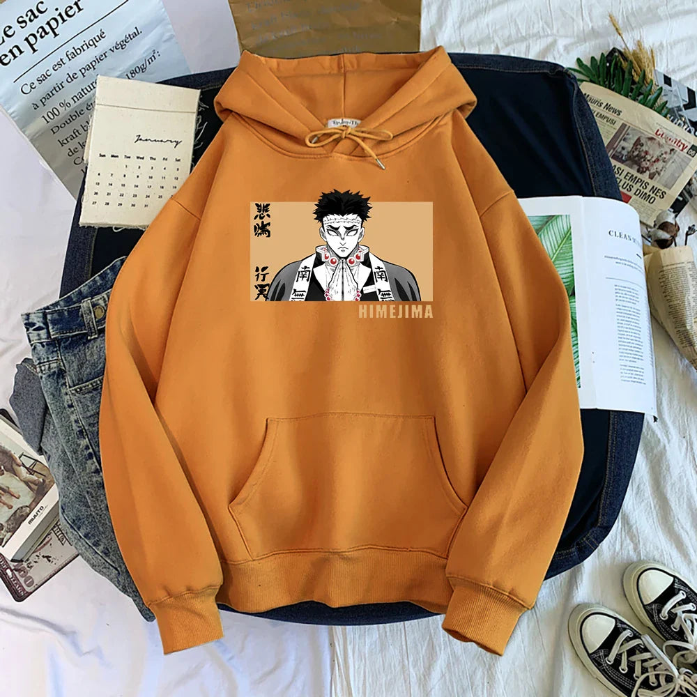 Demon Slayer Gyomei Himejima Oversized Hoodie | Warm Anime Fleece