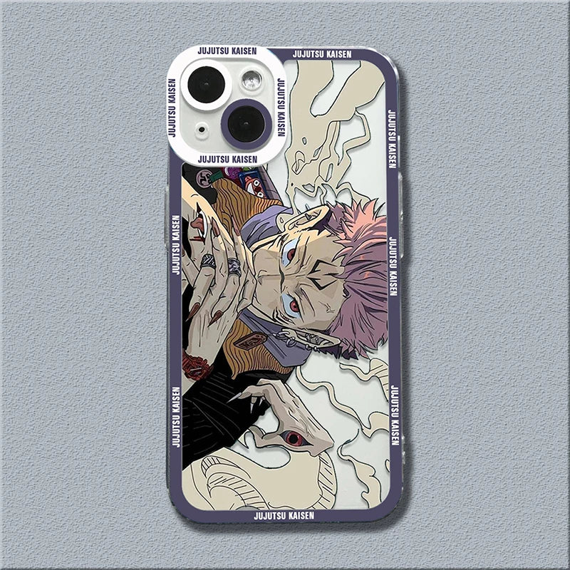 Jujutsu Kaisen Shockproof Transparent iPhone Case | Anime