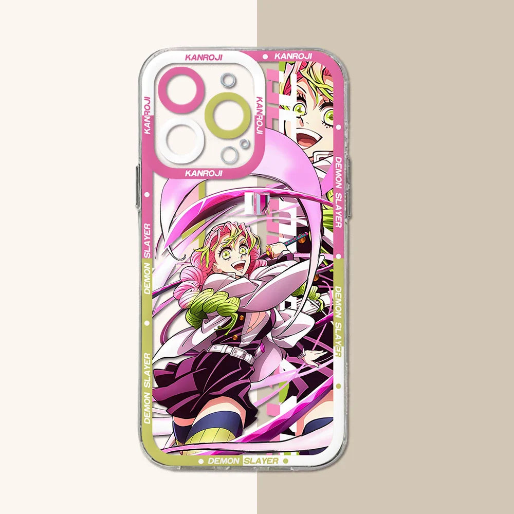 Demon Slayer Clear TPU iPhone Case | Anime Cover