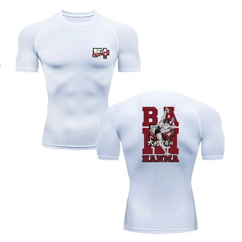 Baki Hanma Men's Gym T-Shirt | MMA Rash Guard Boxing Shirt