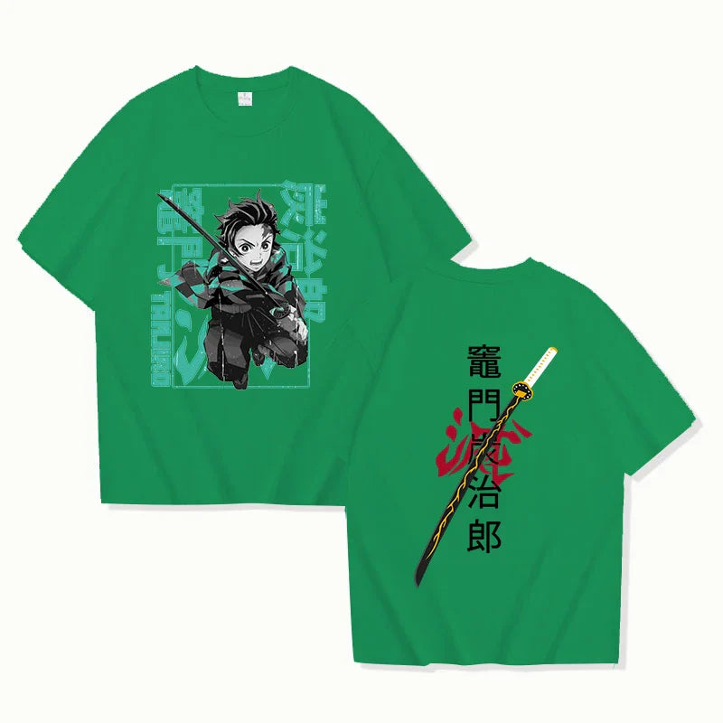 Demon Slayer Tanjiro Graphic T-Shirt | Unisex Summer Anime Tee