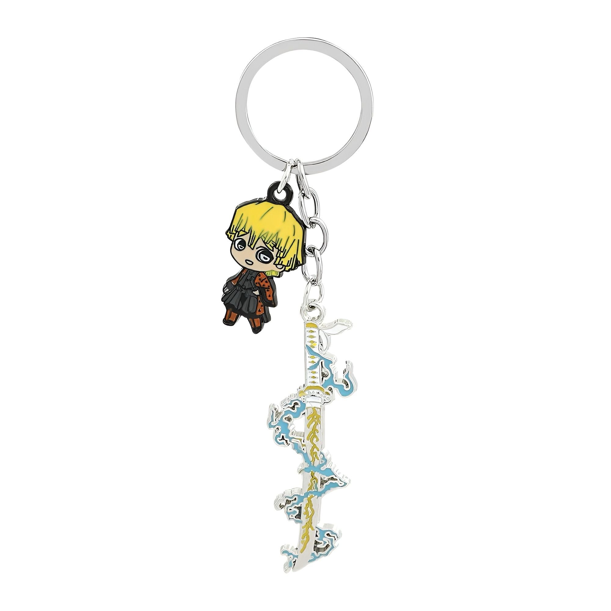 Demon Slayer Katana Keychain | Tanjiro Zenitsu Sword Key Ring