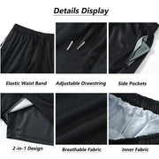 🏋️‍♂️ Baki Hanma Anime Gym Workout Shorts | 2-in-1 Compression Shorts for Men 🌟