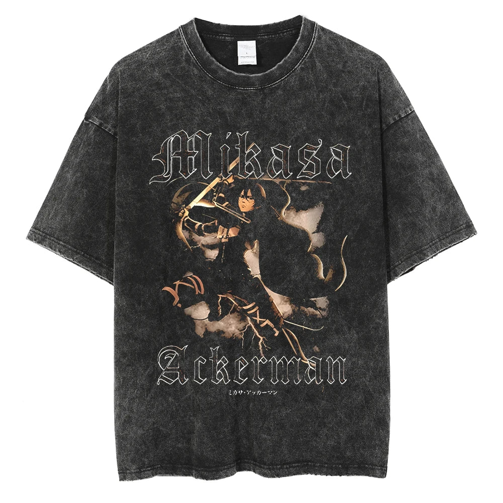 Attack on Titan Levi Ackerman Cotton T-Shirt | Harajuku Tee